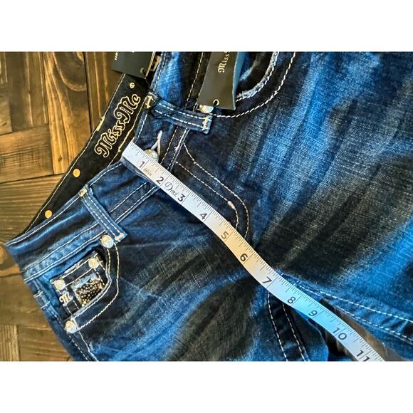 NWT Miss Me Jeans Bootcut Women’s 27 Country Western Embellished Aztec Cowgirl - Picture 9 of 16